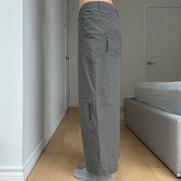 KHAKI/GREY CARGO PANTS - Picture 2 of 6